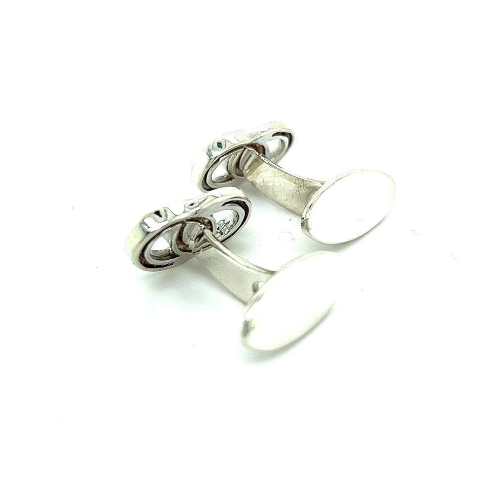 Tiffany & Co Cufflinks Sterling Silver 10 Grams Estate TIF916 - Picture 6 of 7
